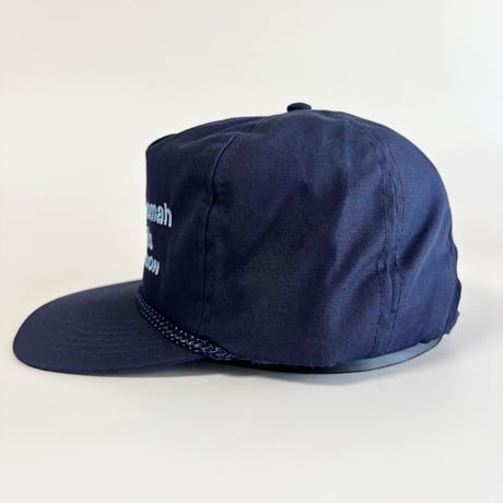 MULTNOMAH FALLS OREGON EMBROIDERED ROPE CAP / NAVY  GV-41