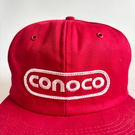 CONOCO CORPORATE LOGO PATCH SNAPBACK CAP / RED　 GV-52