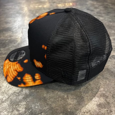 USA買付 NEW ERA Boston Red Sox 9FORTY A-Frame Bleach Print Trucker Cap – Black/Orange　NEWERA-94