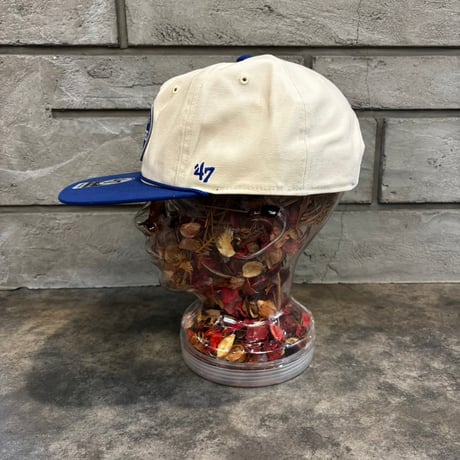 USA買付 LOS ANGELES DODGERS ’47 PAYSON CAPTAIN SNAPBACK CAP – CREAM / ROYAL　US-89