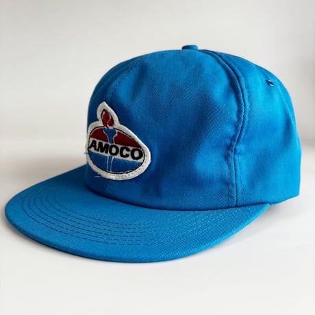 USA買付　VINTAGE AMOCO TORCH LOGO SNAPBACK CAP – BLUE　GV-24
