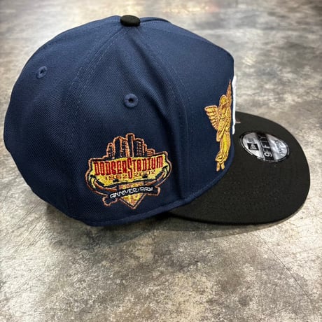 USA買付 LA Angel Embroidery 40th Anniversary 9FIFTY A-Frame  – Navy / Black　NEWERA-102