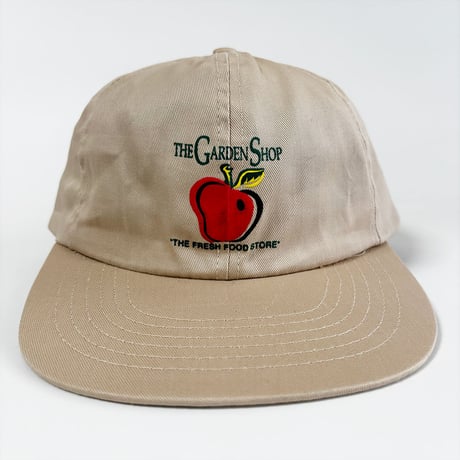 USA買付　THE GARDEN SHOP Apple Logo Vintage Cap｜MADE IN HONG KONG　GV-04