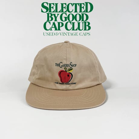 USA買付　THE GARDEN SHOP Apple Logo Vintage Cap｜MADE IN HONG KONG　GV-04