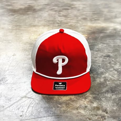 USA買付 PHILADELPHIA PHILLIES FANATICS FUNDAMENTAL FOAM FRONT MESH SNAPBACK CAP – RED / WHITE　US-90