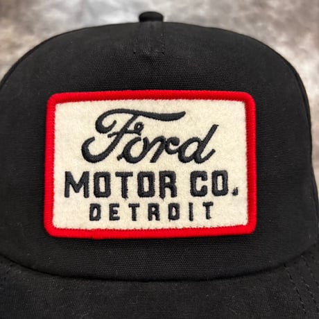 AMERICAN NEEDLE × FORD MOTOR CO. DETROIT ROSCOE CAP – BLACK　AN-32