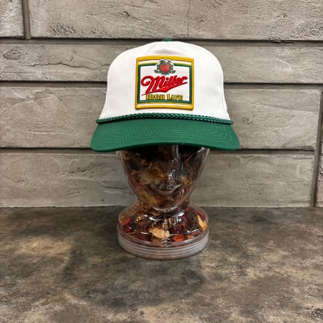 AMERICAN NEEDLE ROSCOE – MILLER HIGH LIFE ROPE CAP / WHITE × GREEN　AN-36