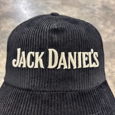 USA買付　AMERICAN NEEDLE JACK DANIEL'S CORDUROY SNAPBACK CAP BLACK　AN-43