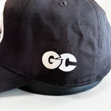 GC-GOOD 3D OVAL LOGO A-FRAME CAP  – BLACK/WHITE M/L-L/XLSIZE GC-53
