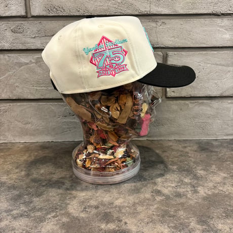 USA買付NEW ERA 9FORTY A-FRAME NEW YORK YANKEES YANKEE STADIUM 75TH CAP IVORY　NEWERA-114
