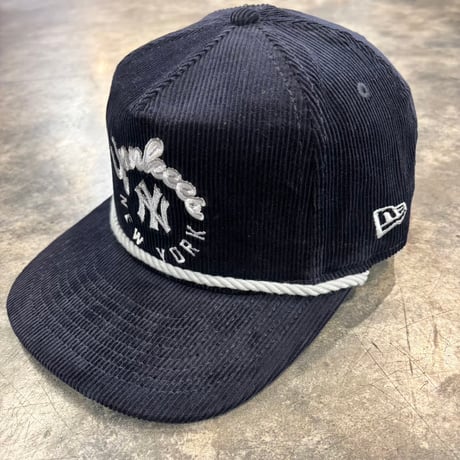 USA買付 NEW ERA THE GOLFER NEW YORK YANKEES CORDUROY ROPE CAP NAVY　NEWERA-112