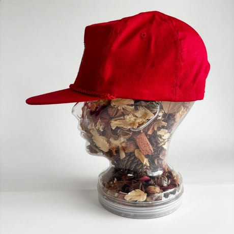 USA買付　VINTAGE McDONALD’S RACING TEAM ROPE SNAPBACK CAP – RED　GV-19