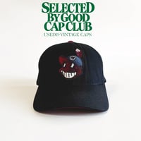 USA買付　VINTAGE MLB CLEVELAND INDIANS CHIEF WAHOO FITTED CAP – D NAVY　GV-31