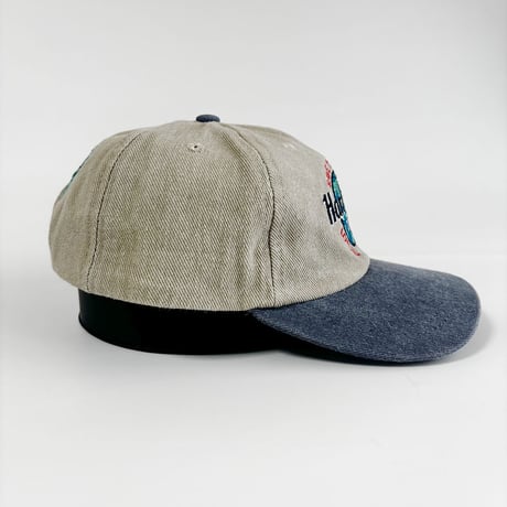 USA買付　VINTAGE HARD ROCK CAFE SAN JUAN SNAPBACK CAP – BEIGE / NAVY　GV-27
