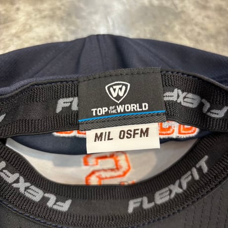 USA買付 TOP OF THE WORLD SYRACUSE ORANGE REFLEX LOGO FLEX HAT NAVY　US-99