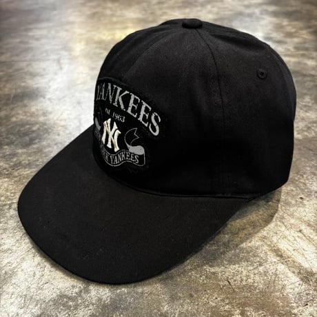 USA買付 MLB NEW YORK YANKEES VINTAGE LOGO CAP BLACK　US-102