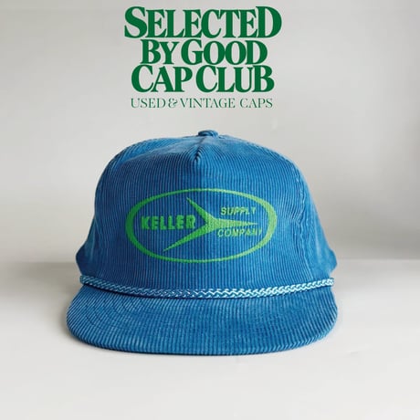 USA買付　VINTAGE KELLER SUPPLY COMPANY CORDUROY CAP – BLUE　　GV-25