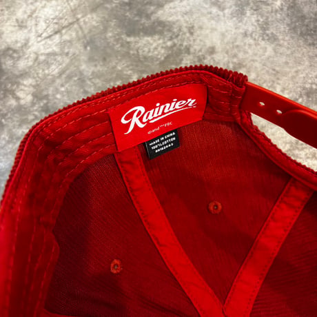 USA買付 RAINIER CORDUROY ROPE GOLF SNAPBACK HAT - RED　US-96