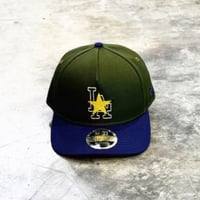 USA買付 LOS ANGELES DODGERS  STAR 9FORTY M-CROWN A-FRAME SNAPBACK CAP – DARK GREEN / ROYAL　NEWERA-100