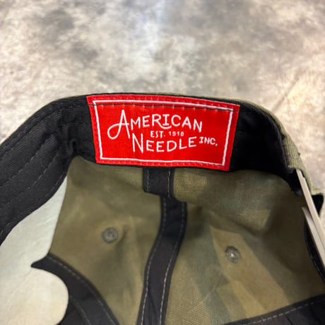 AAMERICAN NEEDLE × CHEVROLET FISH PATCH CAP / OLIVE　AN-41