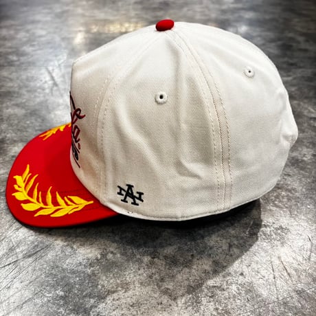 AMERICAN NEEDLE CLUB CAPTAIN – COCA-COLA SOCIAL CLUB CAP / IVORY × RED　AN-37