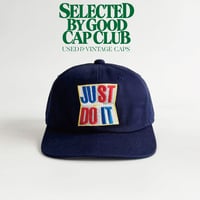90's NIKE dead stock JUST DO IT LOGO NAVY  GV-33