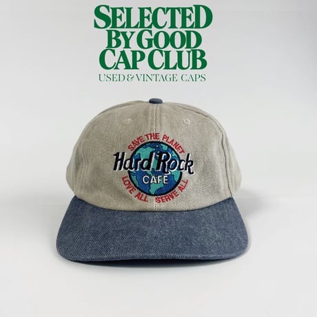 USA買付　VINTAGE HARD ROCK CAFE SAN JUAN SNAPBACK CAP – BEIGE / NAVY　GV-27