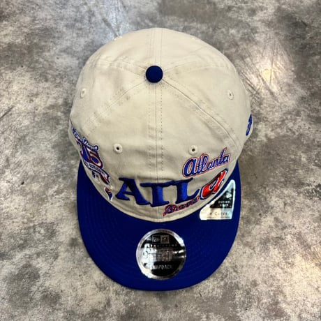 USA買付　NEW ERA 9FIFTY RETRO CROWN ATLANTA BRAVES MULTI LOGO 75TH  CREAM / ROYAL BLUE　NEWERA-116