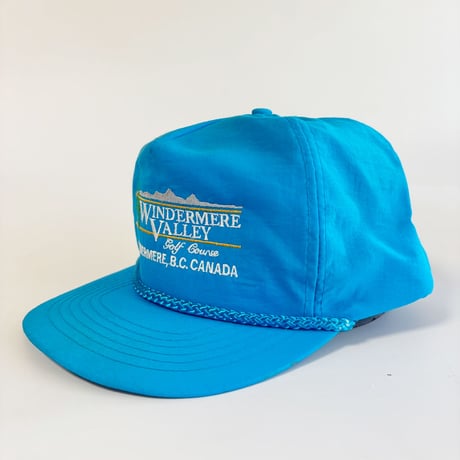 WINDERMERE VALLEY GOLF COURSE NYLON ROPE SNAPBACK CAP / TURQUOISE BLUE　 GV-44