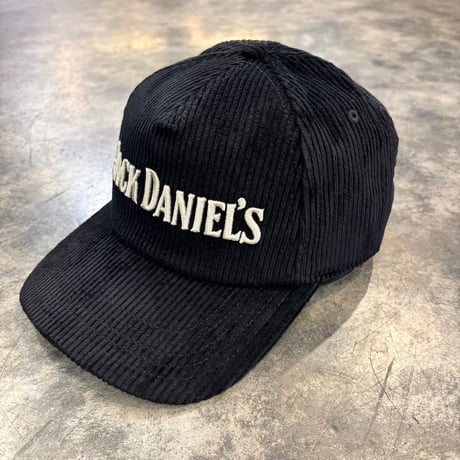 USA買付　AMERICAN NEEDLE JACK DANIEL'S CORDUROY SNAPBACK CAP BLACK　AN-43