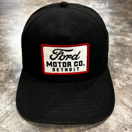 AMERICAN NEEDLE × FORD MOTOR CO. DETROIT ROSCOE CAP – BLACK　AN-32