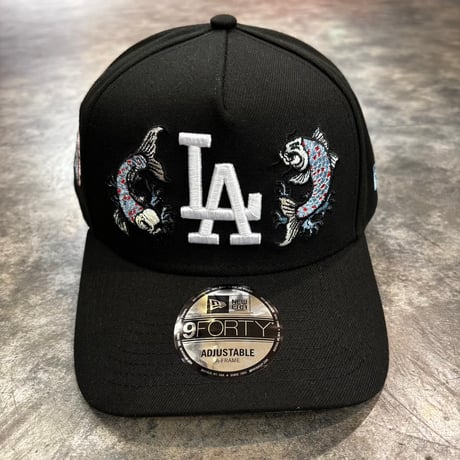 USA買付 Los Angeles DodgersTokyo Series Koi Black Prime Edition 9FORTY A-Frame　NEWERA-101
