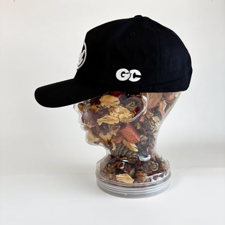 GC-GOOD 3D OVAL LOGO A-FRAME CAP  – BLACK/WHITE M/L-L/XLSIZE GC-53