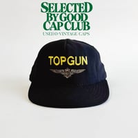 USA買付　VINTAGE TOP GUN WING EMBLEM USA MADE SNAPBACK CAP – BLACK　GV-30