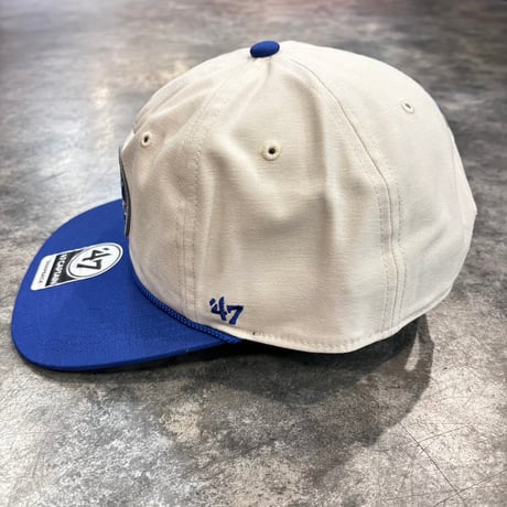 USA買付 LOS ANGELES DODGERS ’47 PAYSON CAPTAIN SNAPBACK CAP – CREAM / ROYAL　US-89