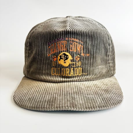 1990 COLORADO BUFFALOES ORANGE BOWL CORDUROY CAP / KHAKI  GV-55
