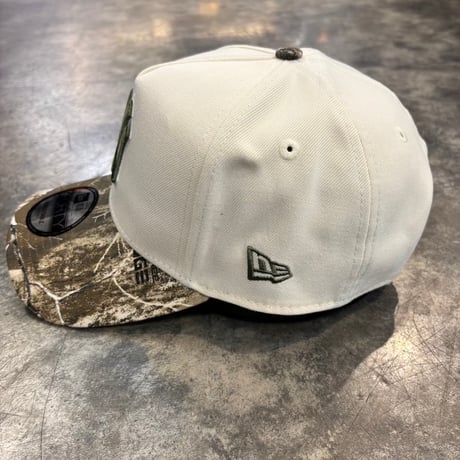 USA買付 NEW ERA 9FORTY A-FRAME NEW YORK YANKEES REALTREE CAMO CAP IVORY / OLIVE　NEWERA-113
