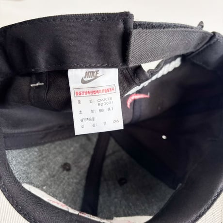 90s DEADSTOCK NIKE “KOREAN EXPRESS 61” STRAPBACK CAP – BLACK  GV-36