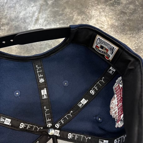 USA買付 LA Angel Embroidery 40th Anniversary 9FIFTY A-Frame  – Navy / Black　NEWERA-102