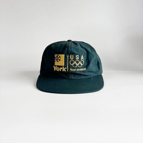 USA買付VINTAGE 2000 YORK USA OLYMPIC TEAM SPONSOR SNAPBACK CAP – DARK GREEN　　GV-22