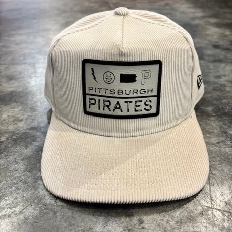USA買付　NEW ERA THE GOLFER PITTSBURGH PIRATES SUMMER ESSENTIAL CORDUROY IVORY　NEWERA-120