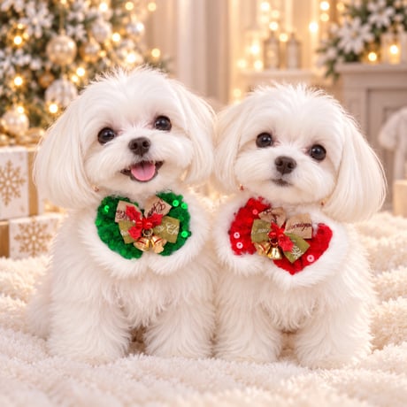 Holidayリボン🎄ストレッチチョーカー／10本