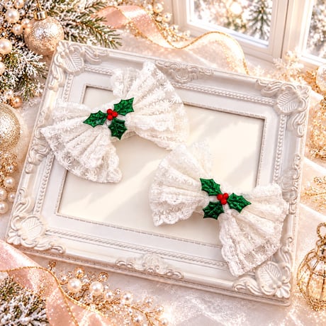 ホワイトXmas🪅ストレッチチョーカー／10本