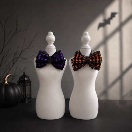 ＨＷ／Noirリボン🕷️ストレッチチョーカー／10本