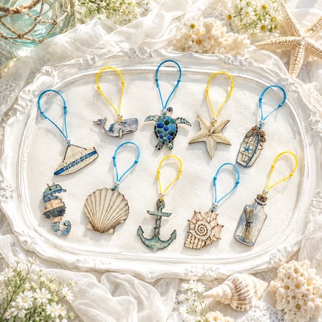 sea blue ⚓️ フリーチョーカー／10本
