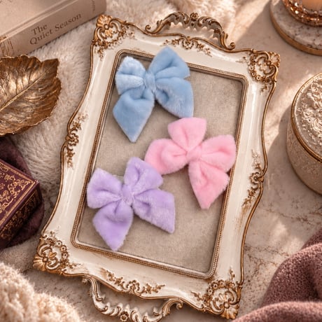 Fuzzyリボン🎀ストレッチチョーカー／10本