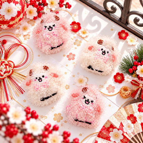 干支🐑ふわもこ羊ストレッチチョーカー／10本