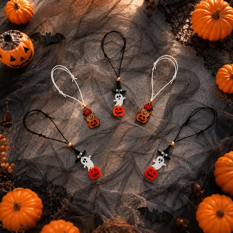 Halloween Boo🎃フリーチョーカー／紐タイプ×10本