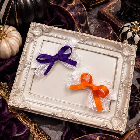 HWカラーリボン🎃ストレッチチョーカー／10本
