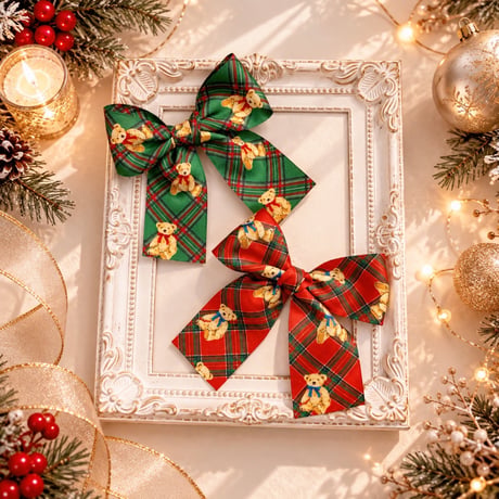 Xmasベア🧸ストレッチチョーカー／10本